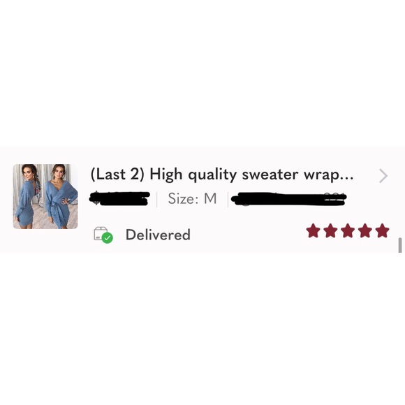 (Last 1) High quality sweater wrap dress GREEN - Picture 3 of 8